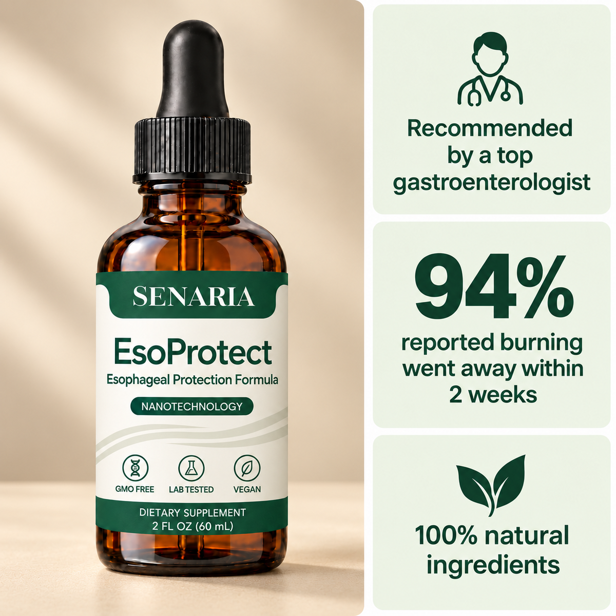 Senaria's Esophageal & Stomach Support Formula